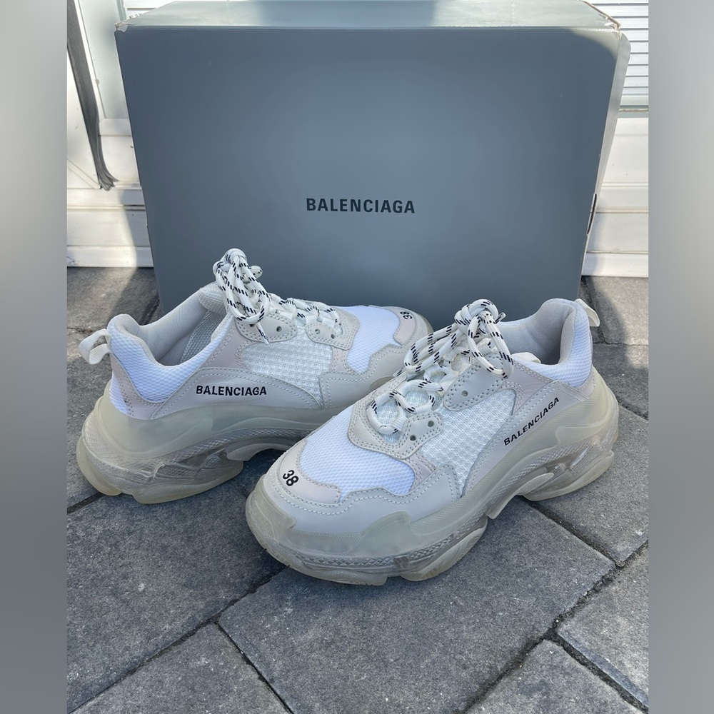 Balenciaga triple s sneaker white/clear
